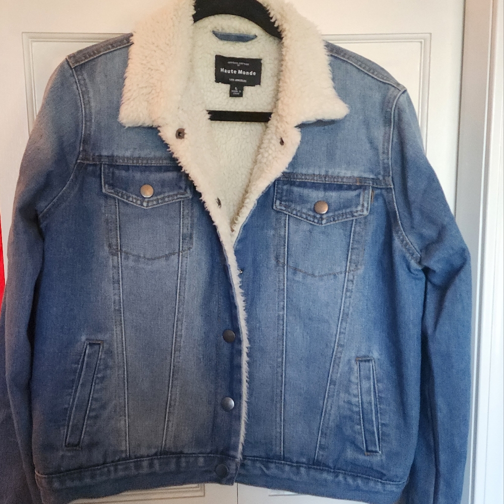 Forever 21 Sherpa denim jacket